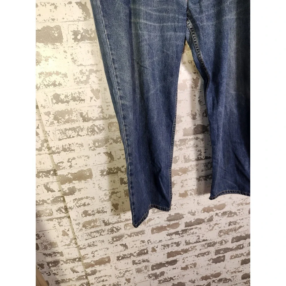 Levi's 550 Relaxed Fit Straight Blue Denim Jeans Men Big & Tall 46x30 Light Wash